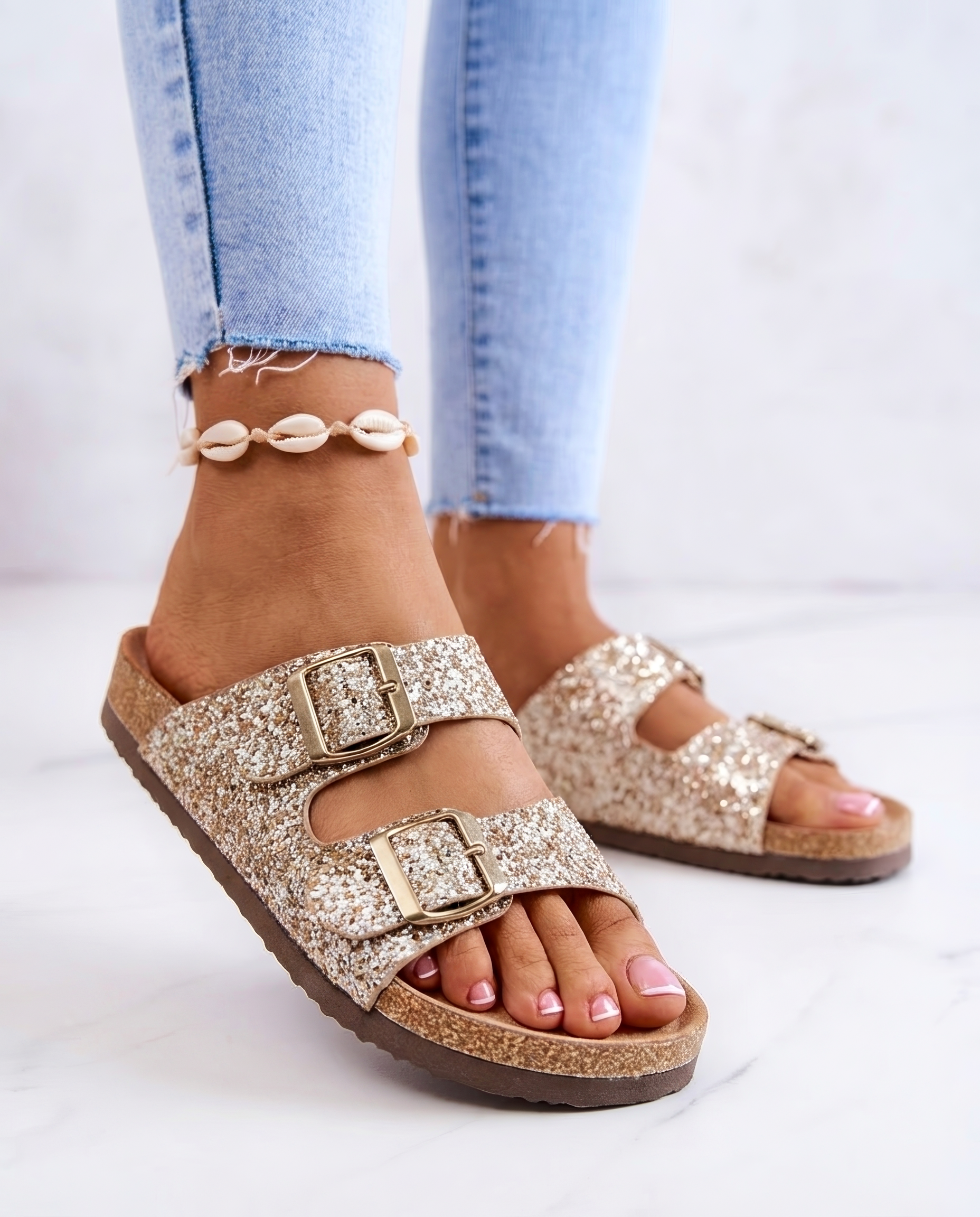 Steffi Gold Slides